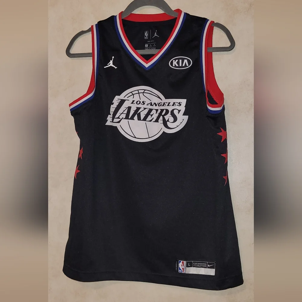 NIKE LEBRON JAMES 2019 ALL STAR LA LAKERS SWINGMAN JERSEY Juniors sz‎ L 14/16 - Picture 5 of 7